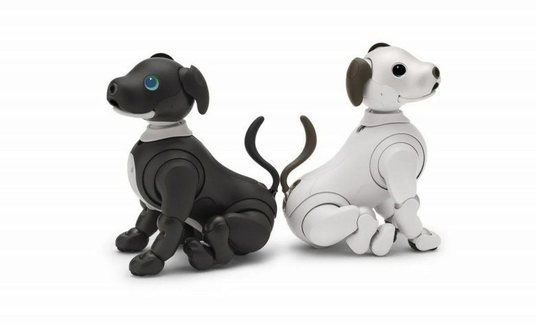 سگ رباتیک ایبو aibo مشکی و سفید