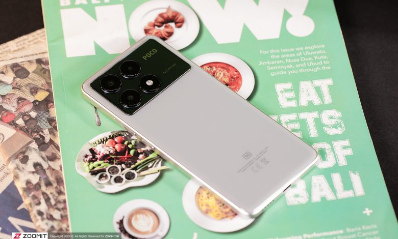 طراحی پشتی پوکو ایکس ۶ پرو