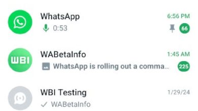 قابلیت جدید واتساپ برای پین کردن کانال‌ها