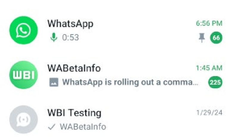 قابلیت جدید واتساپ برای پین کردن کانال‌ها