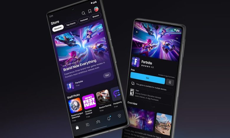 اپیک گیمز استور، رقیب جدید گوگل پلی و اپ استور، به‌نمایش درآمد
