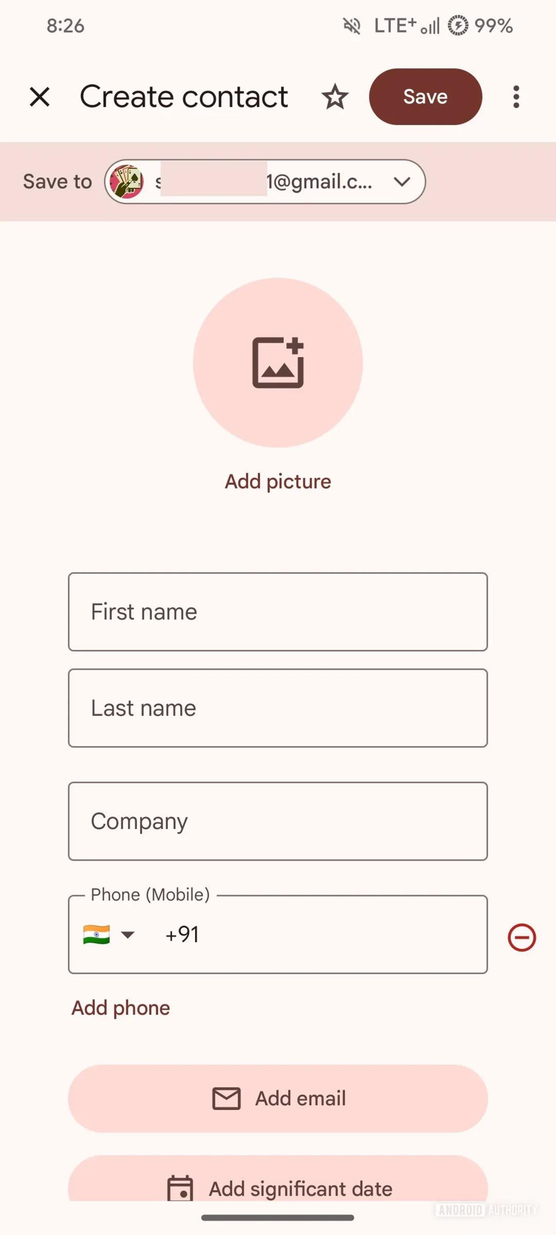 طراحی جدید اپلیکیشن گوگل Contacts