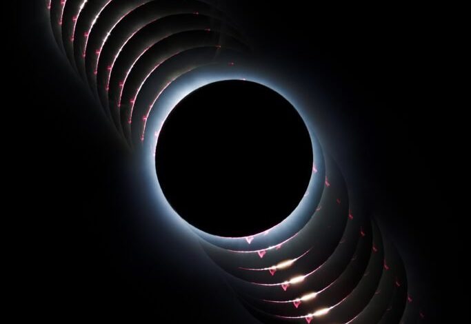 دانه‌های بیلی در خورشیدگرفتگی کامل