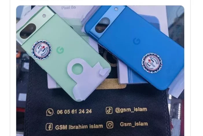 تصویر واقعی پیکسل 8a در رنگ‌های آبی و سبز افشا شد