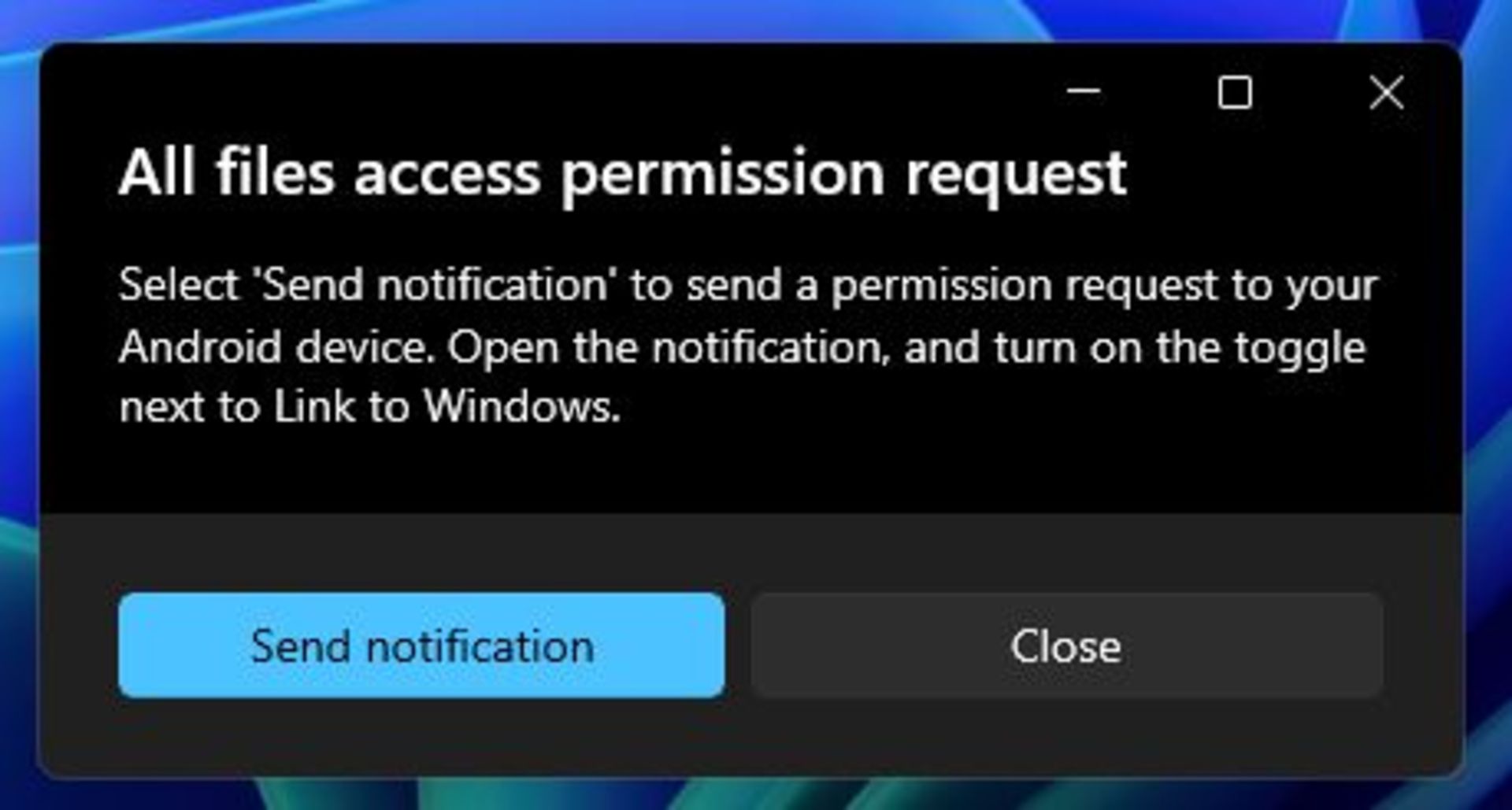 ارائه‌ مجوز به ویندوز ۱۱ برای استفاده از قابلیت دسترسی به گوشی ازطریق فایل اکسپلورر