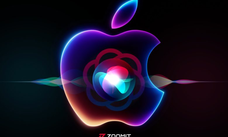 طرحی از سیری و لوگوی اپل