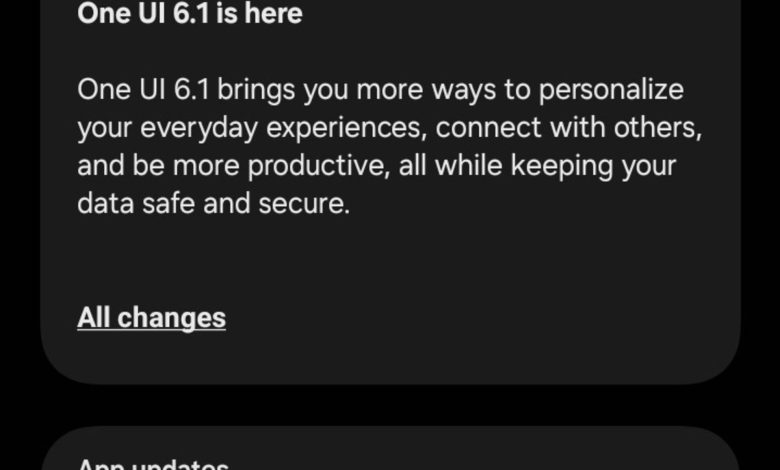 به‌روزرسانی One UI 6.1 برای گلکسی M04