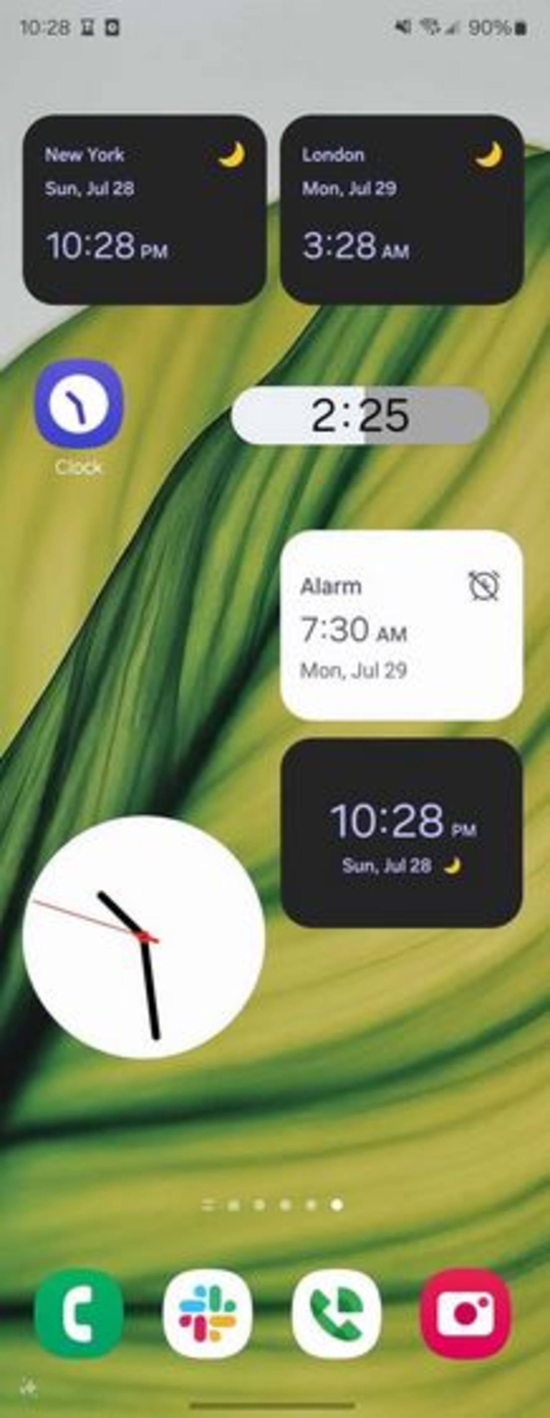 اپلیکیشن ساعت One UI 7.0 لو رفت؛ آیکون تازه، طراحی دلنشینتر_مستطیل زرد 4 نسخهی 12.3.21.3 اپلیکیشن ساعت سامسونگ