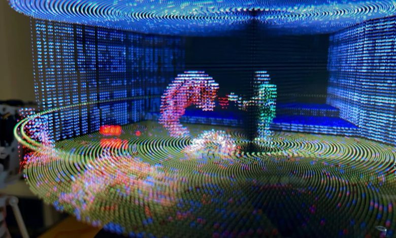 پس‌ از اجرای بازی Doom روی آجرهای لگو، اکنون نوبت نمایشگرهای سه‌بعدی والیومتریک است! [تماشا کنید]