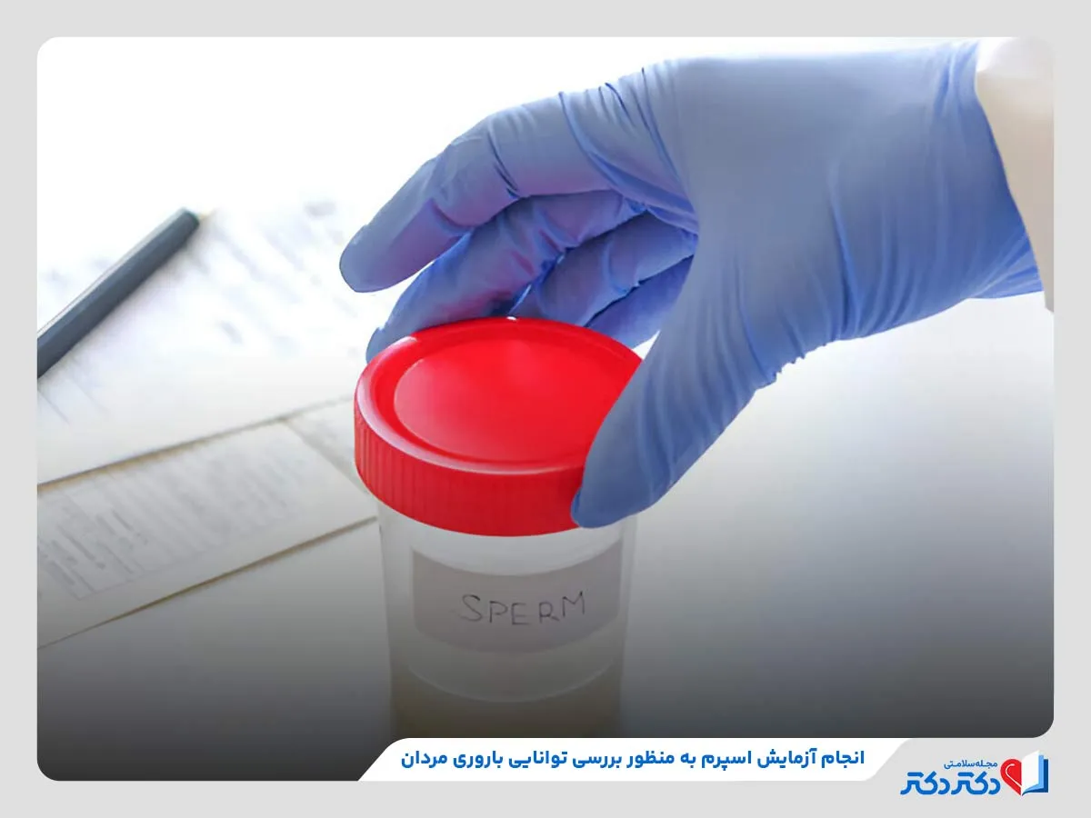 راهنمای کامل آزمایش های قبل ازدواج + انواع و هزینه_مستطیل زرد 34 بررسی مایع منی در آزمایش اسپرم برای ارزیابی قدرت باروری در مردان