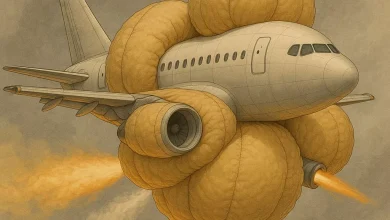 محافظت از هواپیما با کیسه هوای خارجی